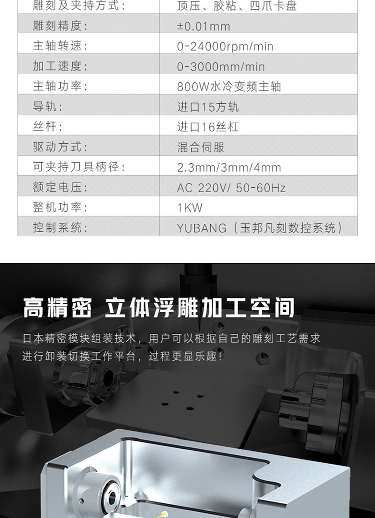 玉石雕刻機參數